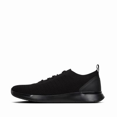 Fitflop Men's FLEXKNIT Sneakers - Black, YU4628075